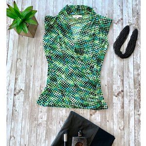 SOLD - Chaus New York Front Twist Wrap Blouse